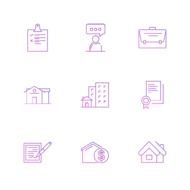 iş yaratıcı düz tasarım simgeler vektör koleksiyonu