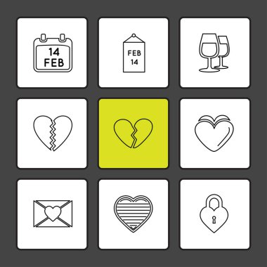 düz vektör çizim simgeler, App simgelerin ayarlamak         