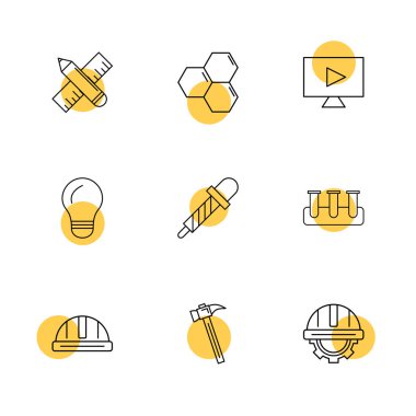 farklı rasgele düz vektör çizim simgeler, App simgelerin ayarlamak 