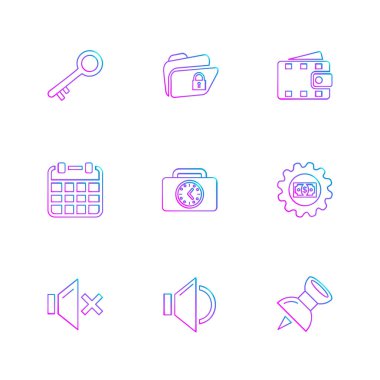 iş kavramı, beyaz arka plan üzerinde yaratıcı farklı Internet düz vektör app simgeleri 