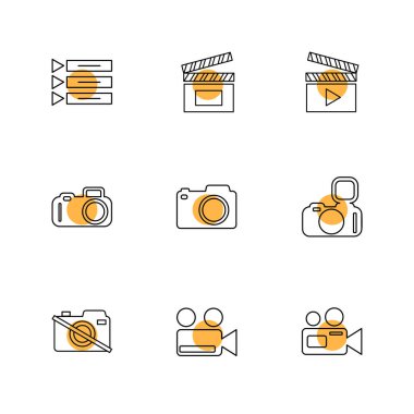 düz vektör çizim simgeler, App simgelerin ayarlamak  