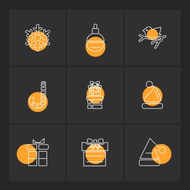 çeşitli tema app simgeler, vektör çizimler set