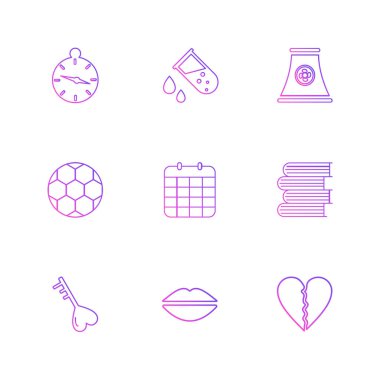 minimalist düz vektör app simgeleri beyaz arka plan üzerinde