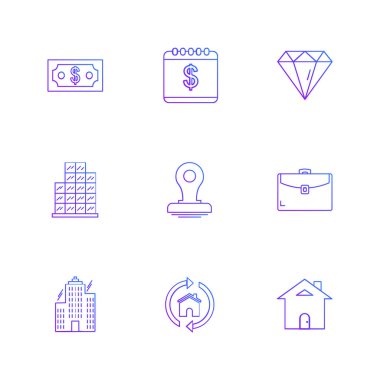 düz vektör çizim simgeler, App simgelerin ayarlamak  