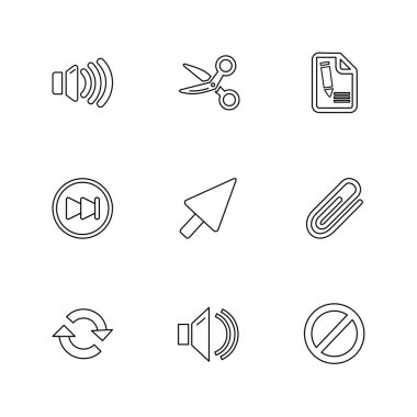 düz vektör çizim simgeler, App simgelerin ayarlamak  