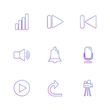 düz vektör çizim simgeler, App simgelerin ayarlamak  