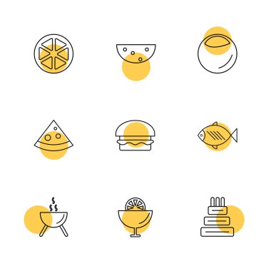 düz vektör çizim simgeler, App simgelerin ayarlamak  