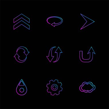 düz vektör çizim simgeler, App simgelerin ayarlamak  