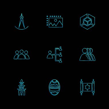 düz vektör çizim simgeler, App simgelerin ayarlamak  