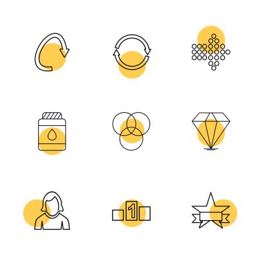 Kullanıcı profil resmi simgeler basit tarzda ayarla