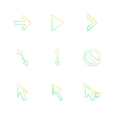 düz vektör çizim simgeler, App simgelerin ayarlamak 