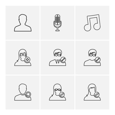 düz vektör çizim simgeler, App simgelerin ayarlamak  