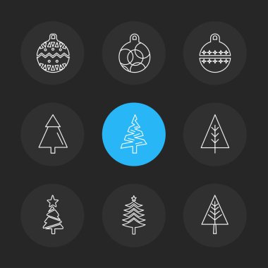 Farklı minimalist düz vektör app simgeleri      