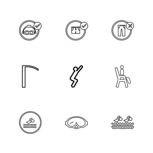 Conjunto Varios Iconos Aplicaciones Tema Ilustraciones Vectores — Vector de stock