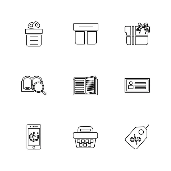 Flat Vector Illustration Icons Set App Icons — Stock Vector