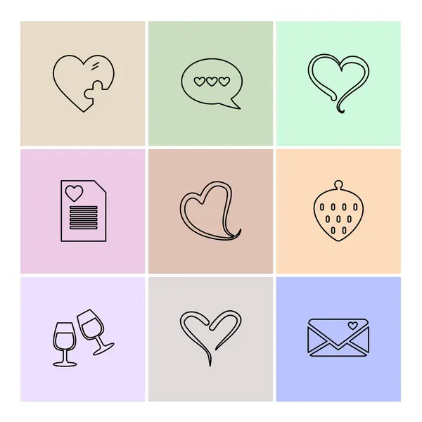 Flat Vector Illustration Icons Set App Icons — Stock Vector