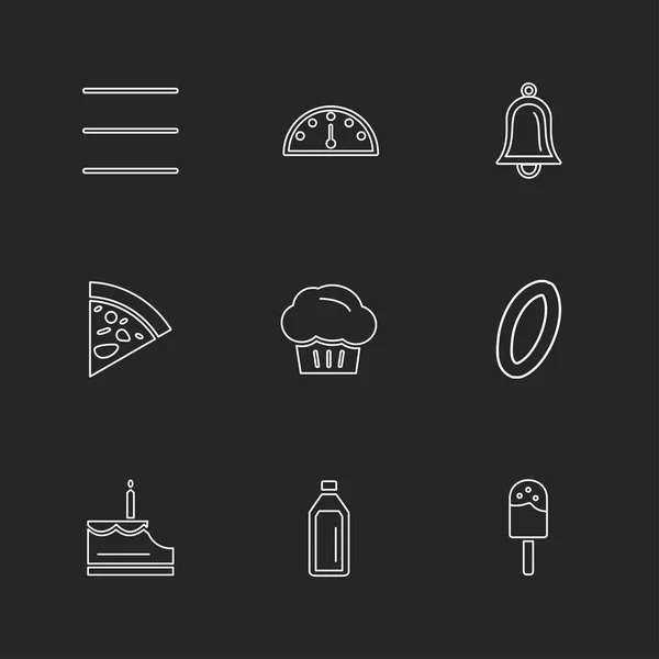 Iconos Ilustración Vectores Planos Conjunto Iconos Aplicaciones — Vector de stock