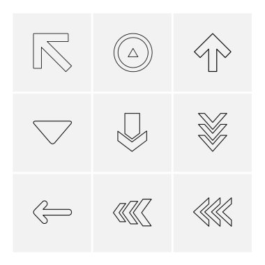 düz vektör çizim simgeler, App simgelerin ayarlamak  