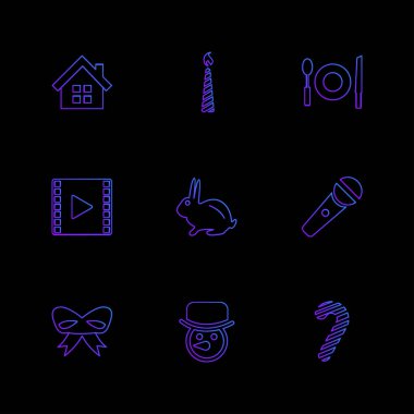 düz vektör çizim simgeler, App simgelerin ayarlamak  