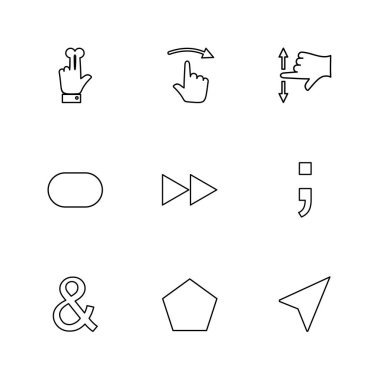 oklar yön işaretçiler yaratıcı simgeler ayarla, düz özel koleksiyon vektör