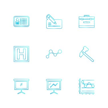 düz vektör çizim simgeler, App simgelerin ayarlamak         