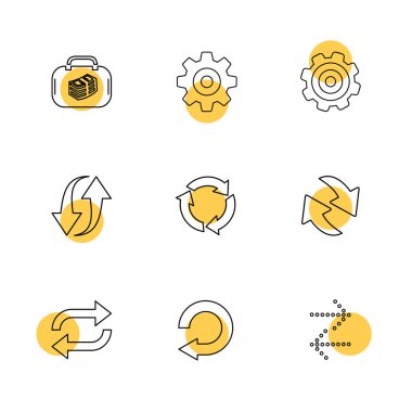 düz vektör çizim simgeler, App simgelerin ayarlamak  