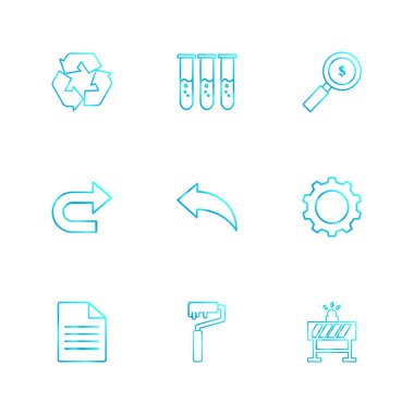 minimalist düz vektör app simgeleri beyaz arka plan üzerinde