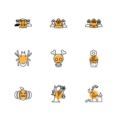 düz vektör çizim simgeler, App simgelerin ayarlamak  