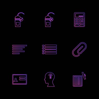 düz vektör çizim simgeler, App simgelerin ayarlamak  