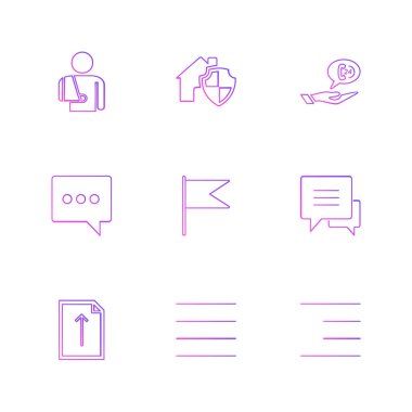 iş yaratıcı düz tasarım simgeler vektör koleksiyonu