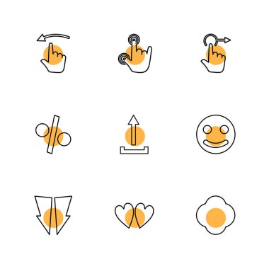 düz vektör çizim simgeler, App simgelerin ayarlamak  