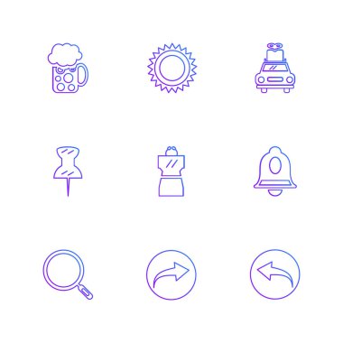 minimalist düz vektör app simgeleri beyaz arka plan üzerinde