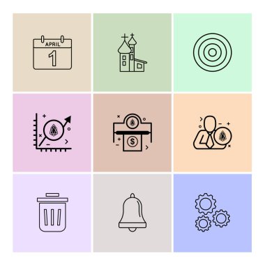 minimalist düz vektör app simgeleri beyaz arka plan üzerinde