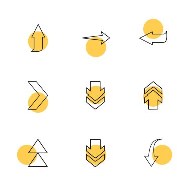 beyaz zemin üzerine minimalist düz vektör app simge kümesi