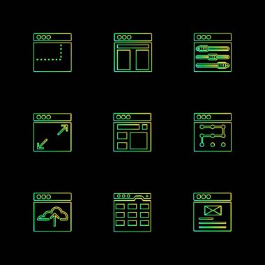 düz vektör çizim simgeler, App simgelerin ayarlamak  