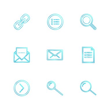 düz vektör çizim simgeler, App simgelerin ayarlamak  