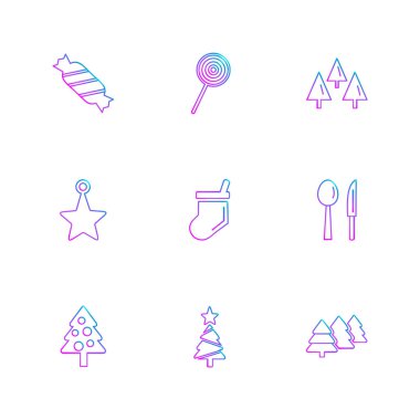 beyaz zemin üzerine minimalist düz vektör app simge kümesi