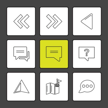 düz vektör çizim simgeler, App simgelerin ayarlamak  