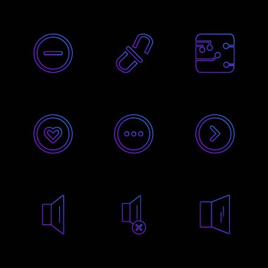 düz vektör çizim simgeler, App simgelerin ayarlamak  