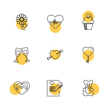 düz vektör çizim simgeler, App simgelerin ayarlamak         