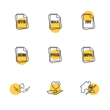 Kullanıcı profil resmi simgeler basit tarzda ayarla