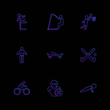 düz vektör çizim simgeler, App simgelerin ayarlamak         