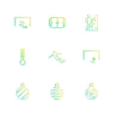 minimalist düz vektör app simgeleri beyaz arka plan üzerinde