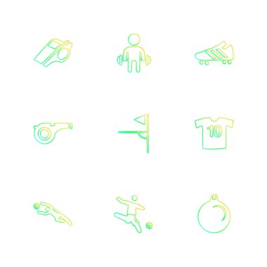 beyaz zemin üzerine minimalist düz vektör app simge kümesi