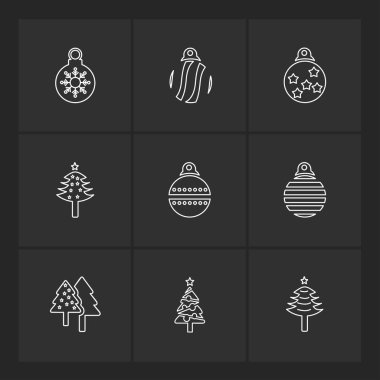 Farklı minimalist düz vektör app simgeleri   