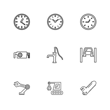 minimalist düz vektör app simgeleri beyaz arka plan üzerinde