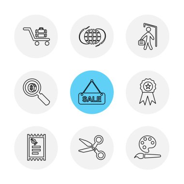 düz vektör çizim simgeler, App simgelerin ayarlamak  