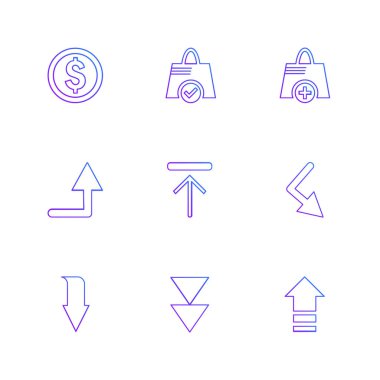 minimalist düz vektör app simgeleri beyaz arka plan üzerinde