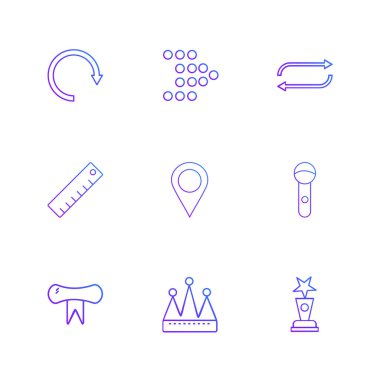 minimalist düz vektör app simgeleri beyaz arka plan üzerinde