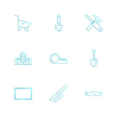 minimalist düz vektör app simgeleri beyaz arka plan üzerinde